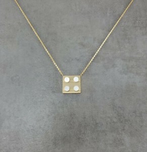 Authentic Dice GOLD Plated Necklace Gambling Craps Vegas Board Games Yahtzee Poker Chance