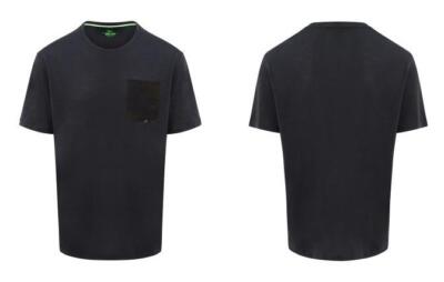 Korda LE Kamo Pocket Tee Black / Carp Fishing Clothing