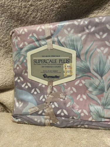 NEW / Old Stock Wamsutta Supercale Plus - FULL FLAT Sheet - 50/50 - USA - Picture 3 of 5