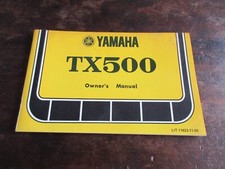 Yamaha TX500 TX 500 1976 OEM Owner's manual manuale di istruzioni