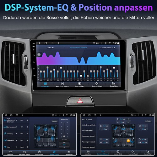 Für KIA Sportage 3 Carplay Android 13 Autoradio GPS Navi WIFI BT SWC DAB+ 6+128G - Bild 10 von 11