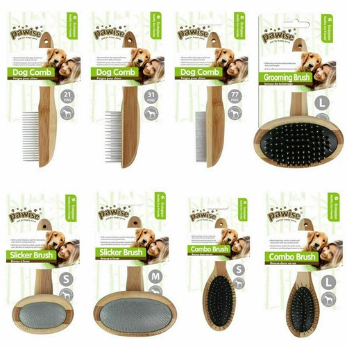 Pawise Dog & Puppy Grooming Slicker Brushes Detangling Combs Combo Pins