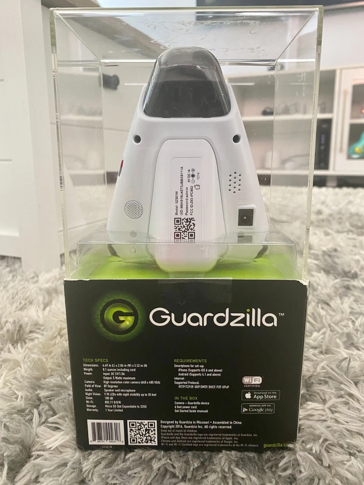 Sistema de videovigilancia todo en uno interior inalámbrico Wi-Fi blanco Guardzilla GZ501W Foto 4 de 4