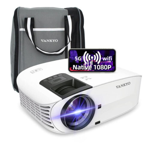 VANKYO WiFi Video Projector 1080P LED Home Theater Cinema Projector Multimedia - Picture 2 of 28