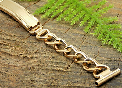 Peerless Rolled Gold Plate 16mm Deployment Clasp NOS Unused Vintage Watch Band