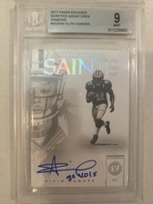 2017 Encased Alvin Kamara True 1/1 Auto BGS 9 SSP Rare - Saints Rookie RC