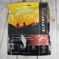 AlpineAire Freeze Dried Food Pouch SPICYSAUSAGE BOLOGNESE Survival Emergency MRE