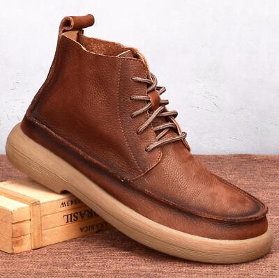 Men's Spring Autumn Formal Pump British Casual Soft Comfort Lace Up Flat Shoes