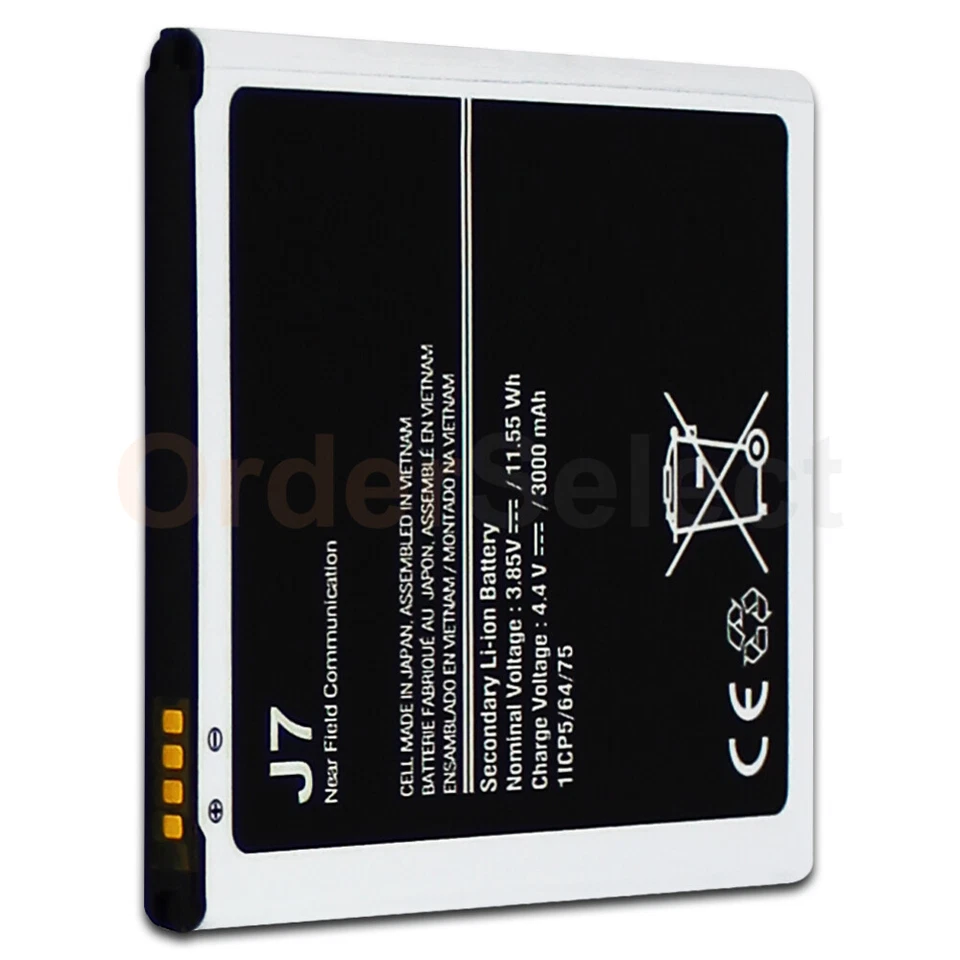 Batería 3000mAh EB-BJ700BBC Para Samsung Galaxy J7 2015 J700 J7008 Repuesto Foto 4 de 4
