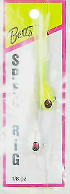 Betts 780-8-32 Spec Fishing Lure Rig 1/8 OZ 2 Count White/ Chartruese ...