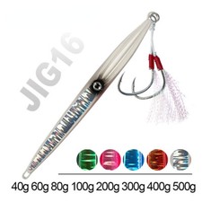 40g-500g Metal Sinking Jig Saltwater Carp Pike Peche Jig Spinner Crankbait
