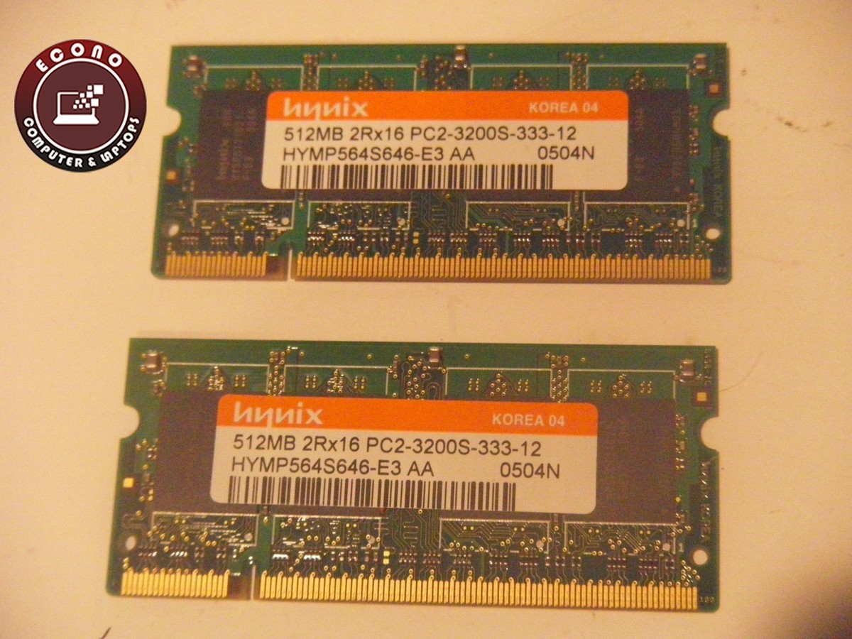 Dell 6000 Hynix 512MB 2Rx16 PC2-3200S-333-12 RAM Memory