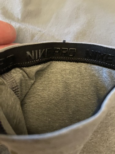 Nike Pro Boys Large Gray Dri-Fit 3/4 Length Training Tights CK4542-091 Grey - Picture 7 of 11