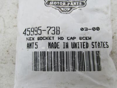 Lot of 5 Harley Davidson Genuine NOS Hex Socket Cap Screws 45995