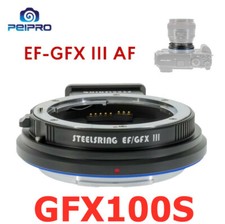 STEELSRING EF-GFX III AF Lens adapter Ring For Canon EF Lens to Fujifilm GFX100S