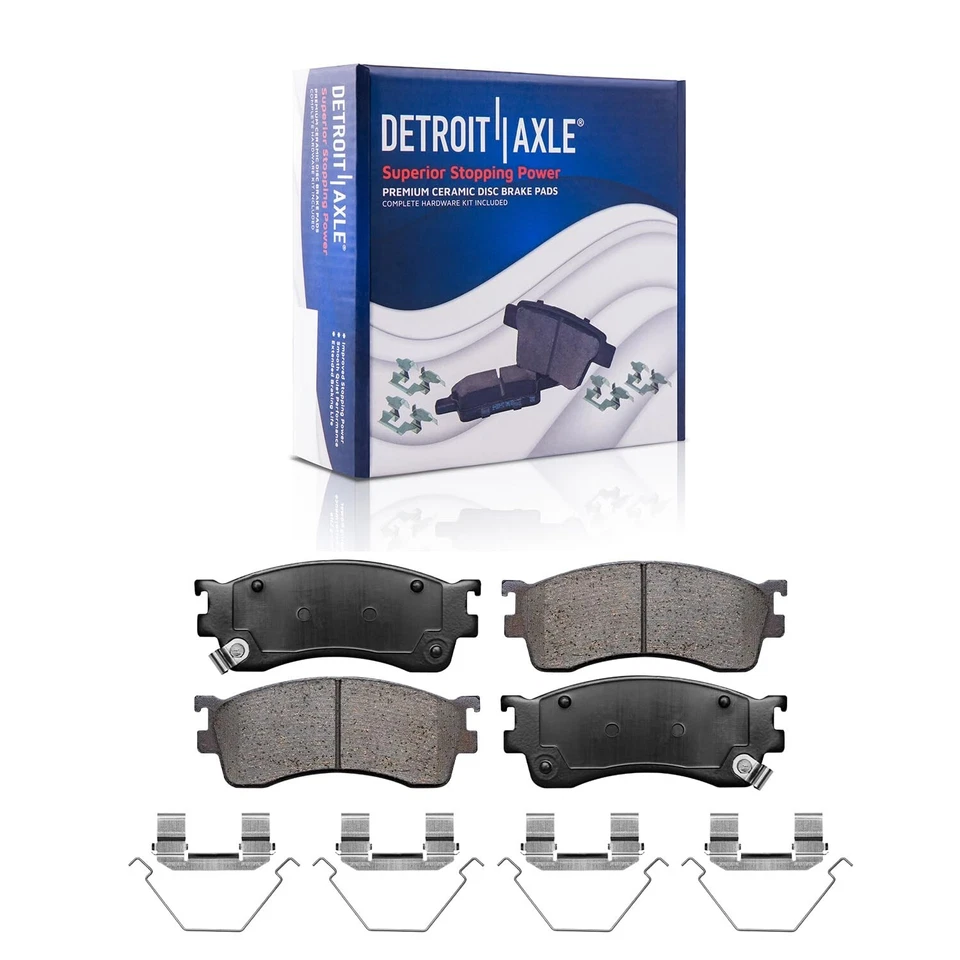 Front and Rear Ceramic Brake Pads for 2001 - 2003 Mazda Protege Protege5 - Image 3 of 4
