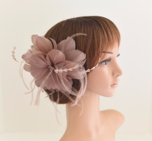 High Quality Wedding Bridal Hair Comb Feather Flower Comb