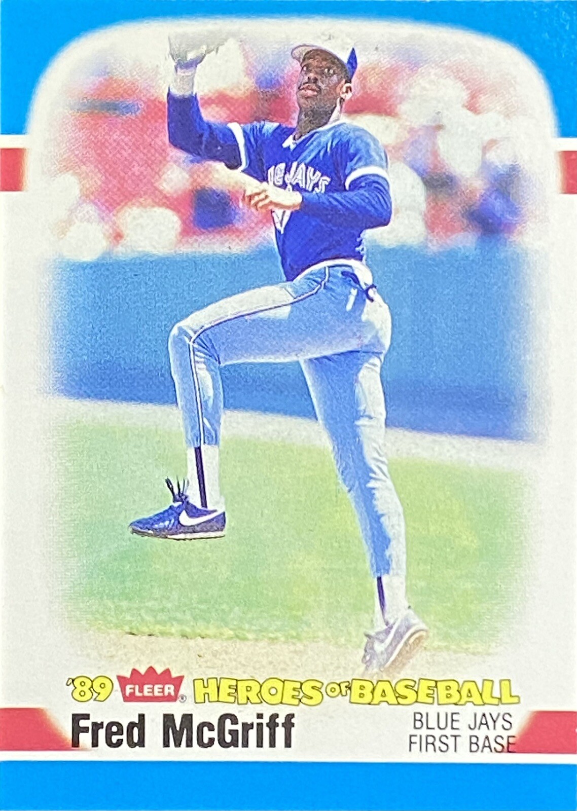 1989 Fleer Heroes of Baseball #27 Fred McGriff Toronto Blue Jays Baseball Card