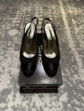 Vintage 1980s Chanel Slingback Heels Size 37.5