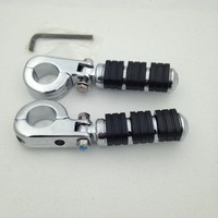 Chrome Foot Pegs 1.25 Clamps For Triumph Rocket 3 2300cc Kawasaki Vulcan Chrome Foot Pegs 1.25 Clamps For Triumph Rocket 3 2300cc Kawasaki Vulcan