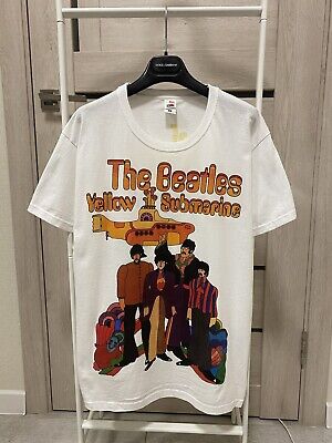 Vintage The Beatles Yellow Submarine White T-shirt Size M | eBay