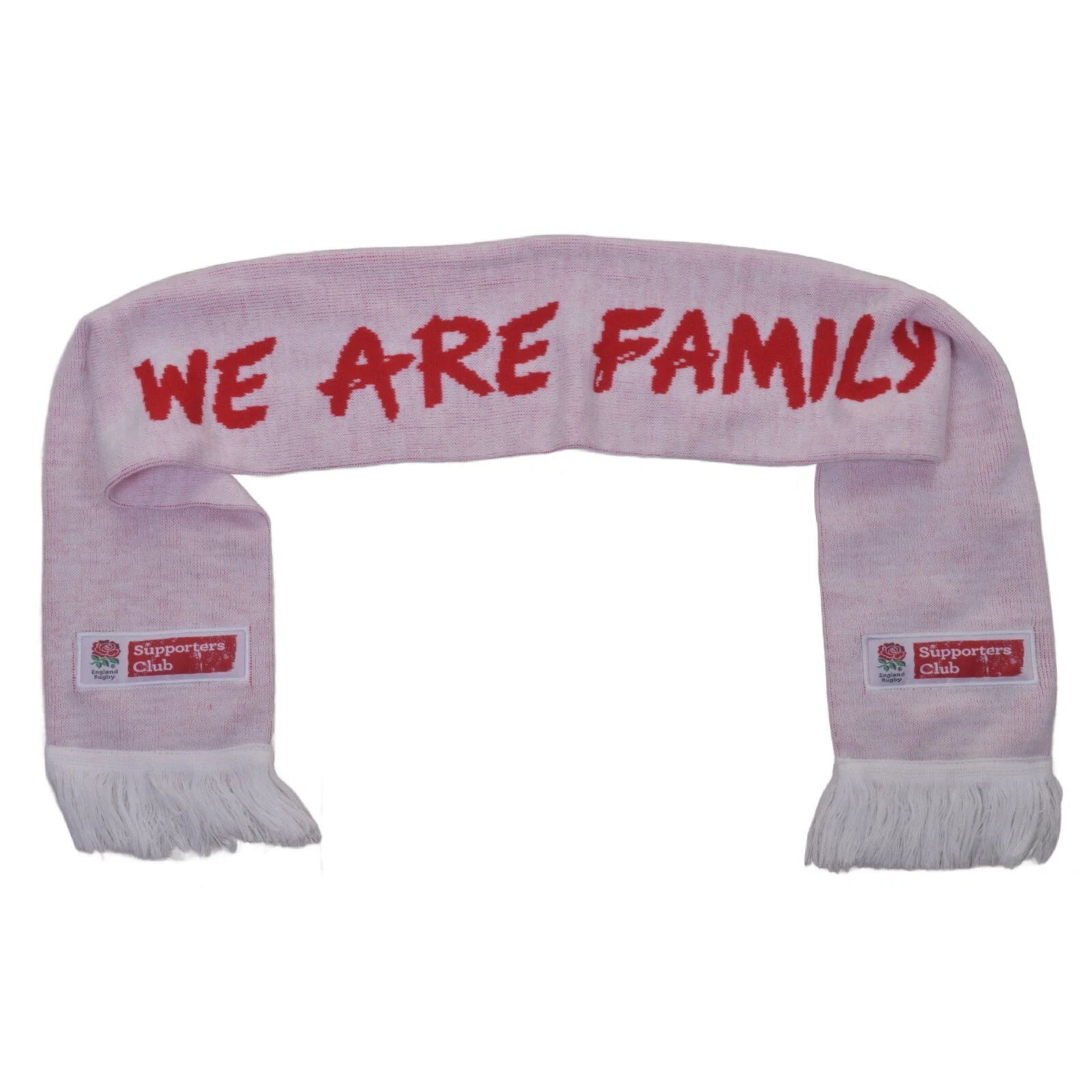 ENGLAND RUGBY Supporters Club Scarf Red White Rose Fan Official