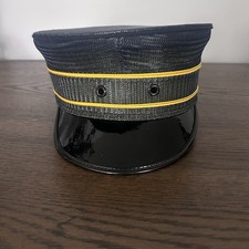 Vintage Wentworth Forman Head Master Made In USA Train Blue Conductor Hat 7 3/8