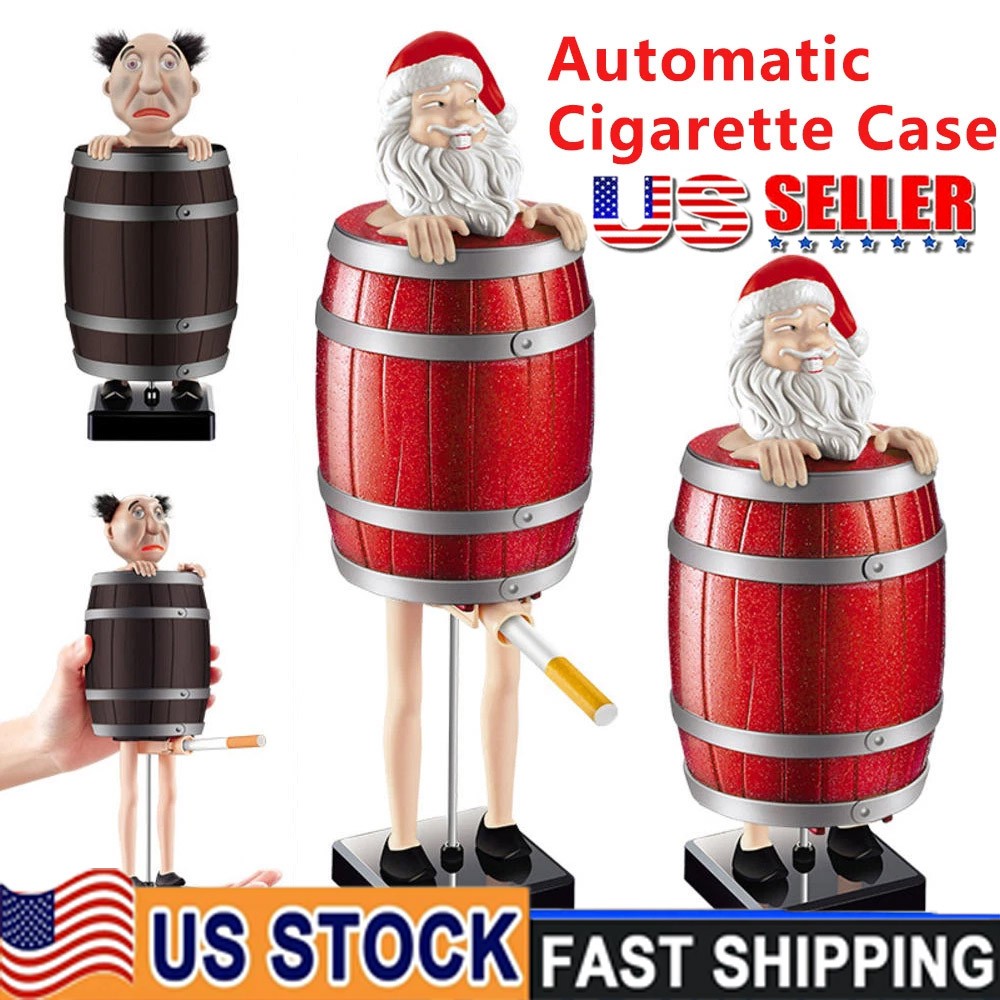 funny cigarette case Funny Cigarette Dispenser, Prank Automatic Bounce Cigarette Case, Weird Old  Man