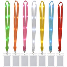 LED Light Up Flashing Cruise Lanyards Keychain Key Holder Neck Straps Gifts P...