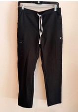 Figs Livingston Scrub Pants Black Small Tall Technical Collection TW2000T