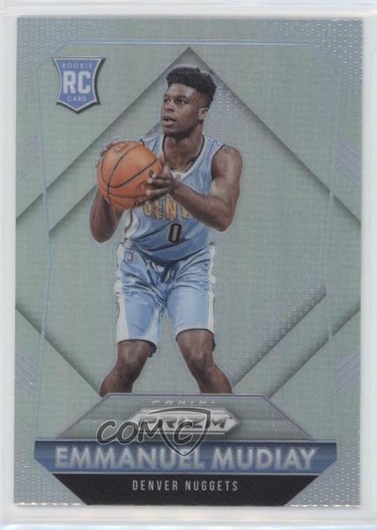 2015-16 Panini Prizm Rookies Silver Prizm Emmanuel Mudiay #316 Rookie RC w5b