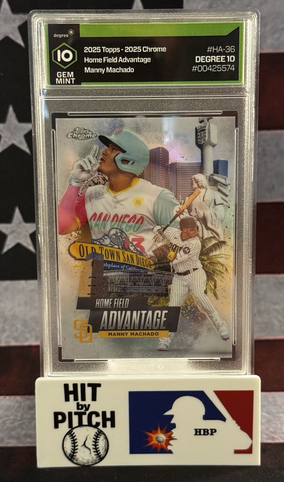 Manny Machado 2025 Topps Chrome Home Field Advantage #HA36 Gem Mint 10 CASE HIT