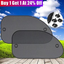2Pcs Car Sun Shade Cover Blind Mesh Max UV Protection for Rear Front Window Kids