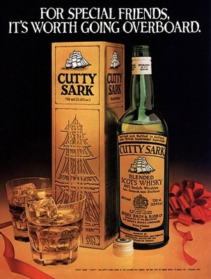 1979 Cutty Sark: Worth Going Overboard Vintage Print Ad