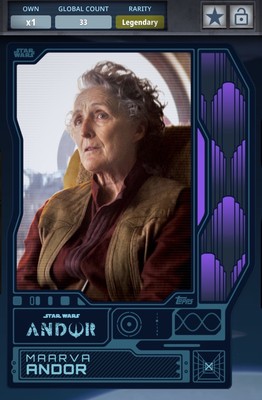 Star Wars Card Trader 2023 Legendary Monument Maarva Andor