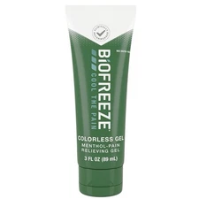 Biofreeze Menthol Pain Relieving Gel Colorless Gel 3 FL OZ Tube For Pain...