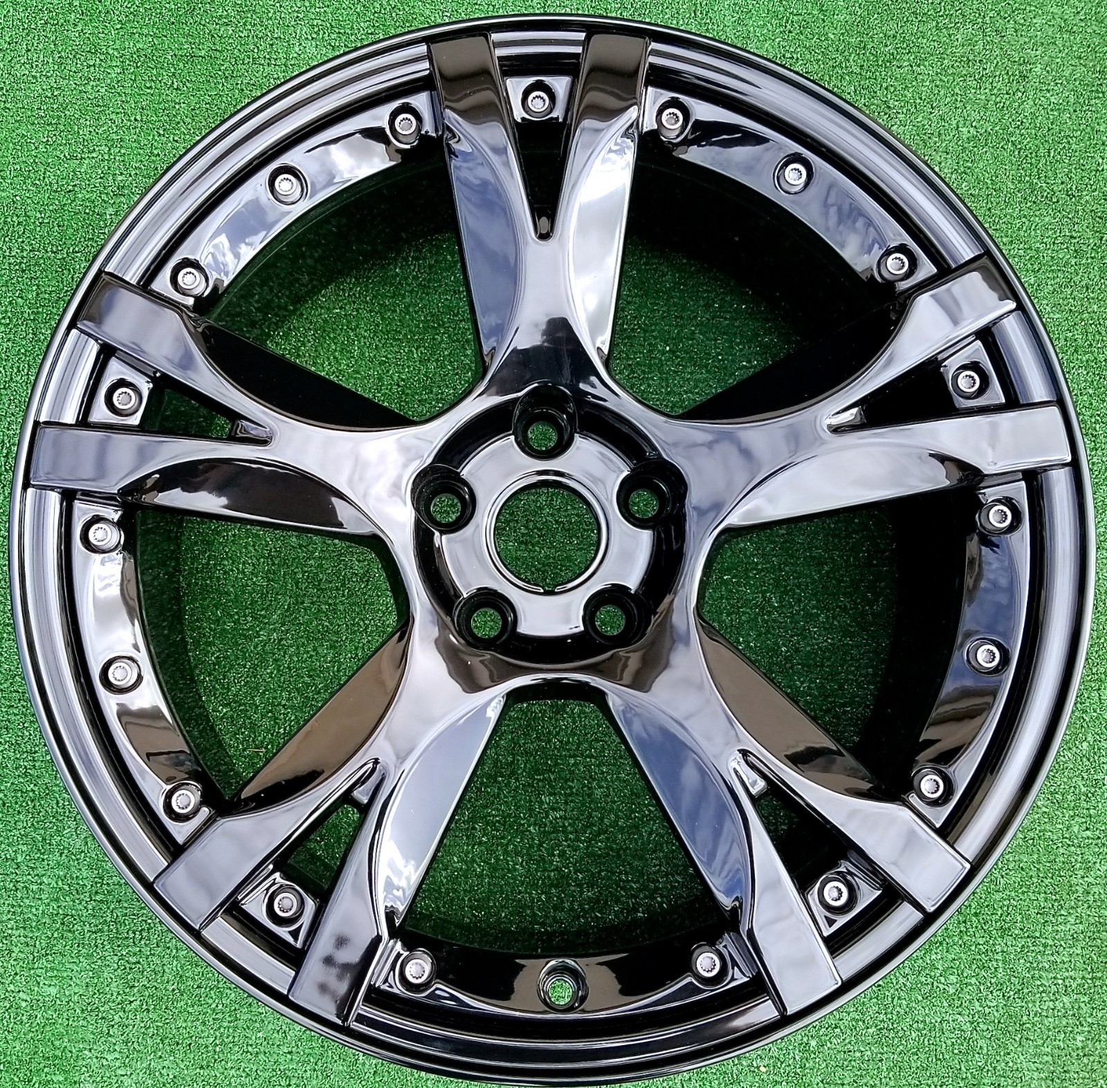 Factory Lamborghini Gallardo LP560 Wheel Callisto Black OEM 19 Front 400601017CA
