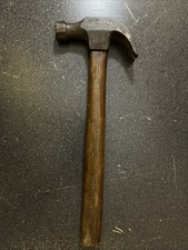 Vintage 16 oz Claw Hammer Unmarked Hex Head Made In USA Decorative Lines On Top