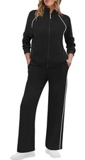Lounge Set for 2 Piece Fall Outfits Winter Tracksuit Workout Sweatsuit Wide L...