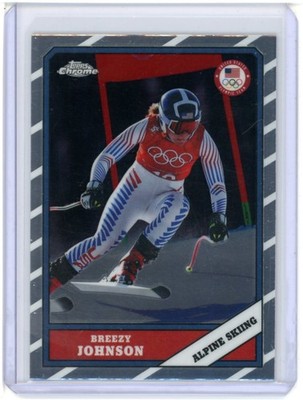 2026 TOPPS CHROME WINTER OLYMPICS 1986 THROWBACK BREEZY JOHNSON #34