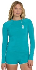 Billabong Sol Searcher Women's Long Sleeve Rash Guard - Bright Marine - New