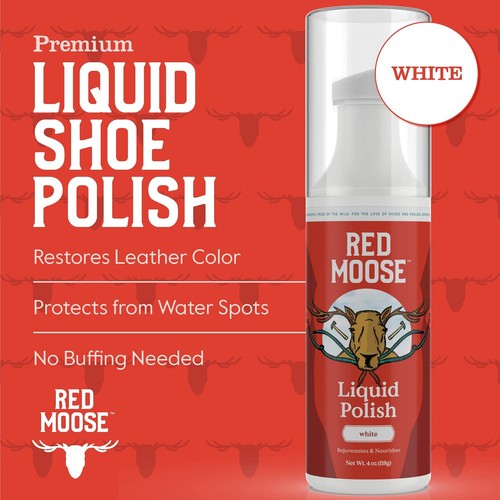 Liquid Shoe Polish - 4 oz White - for Leather, Boots and Dress Shoes - Picture 2 of 5