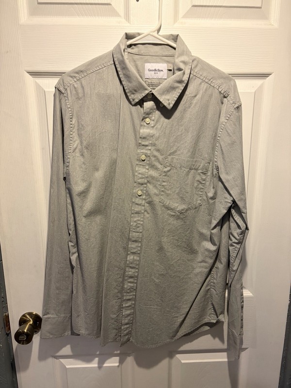 Goodfellow & Co Mens Long Sleeve Dress Shirt Size Large