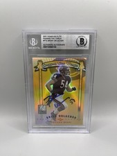 Brian Urlacher Signed 2001 Donruss Elite Passing The Torch Card Beckett Auto L2