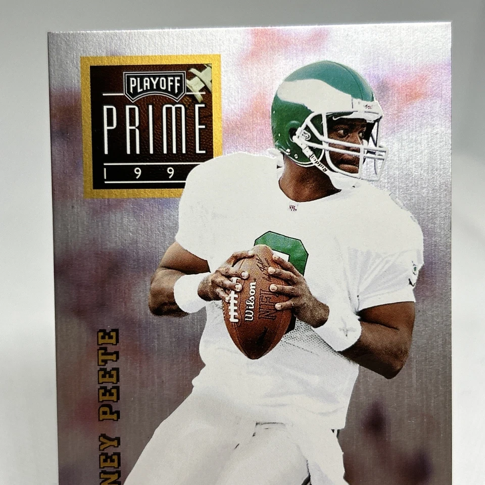1996 Playoff Prime - Rodney Peete #189 B294 - Image 2 of 4