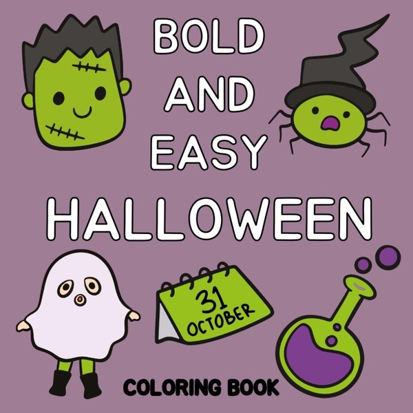 Malbuch Halloween FüR Kinder, Teens & Erwachsene – 50 Einfache Designs-image