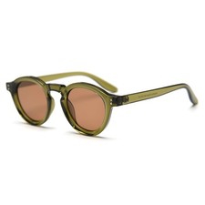 Unisex Polarized Bridge Width: 24mm, Lens 47mm, Olive Green Brown
