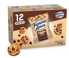 Famous Amos Classic Chocolate Chip Cookies, Bite-size cookies, Sweet Treat 12 oz
