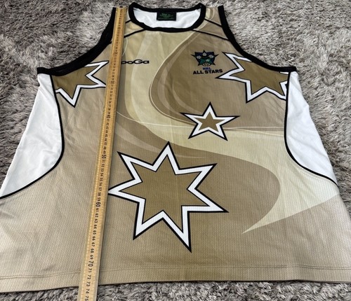 S196 NRL All Stars Australia Players Training Singlet League Footy Mens XL VGC - Picture 2 of 9