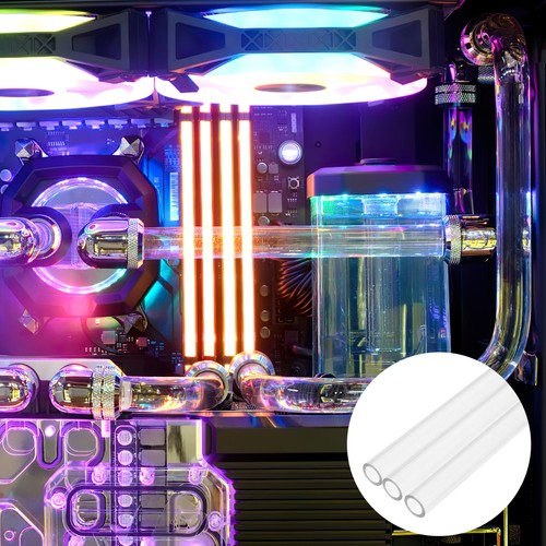 4 Pcs Computer Wasserkühlung Hartrohr Kühlwasserleitung Wassergekühltes - Photo 11/11